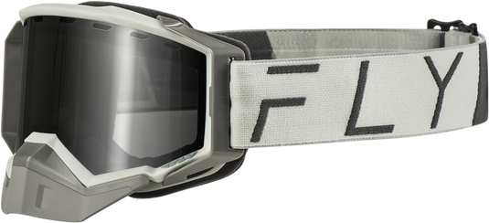 ZONE PRO SNOW GOGGLE GREY W/ SILVER MIR/PLRZD SMOKE LENS FLB-24ZP7 image 1