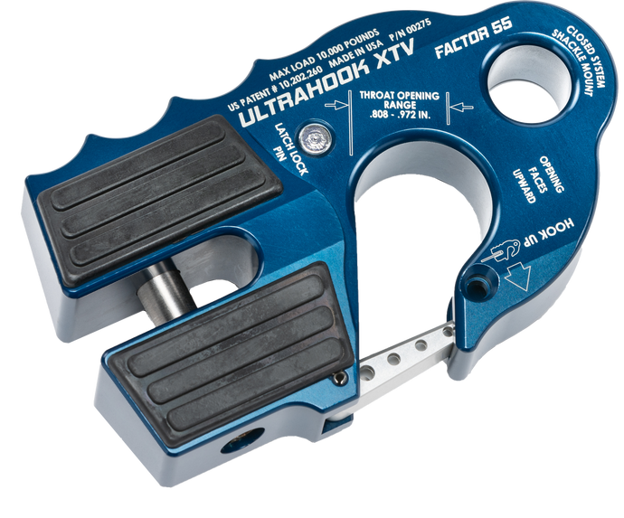 ULTRAHOOK XTV WINCH SHACKLE MOUNT BLUE 00275-02 image 1