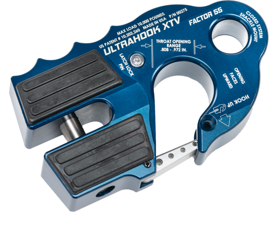 ULTRAHOOK XTV WINCH SHACKLE MOUNT BLUE 00275-02 image 1