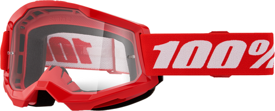 STRATA 2 JUNIOR GOGGLE RED CLEAR LENS 50031-00012 image 1