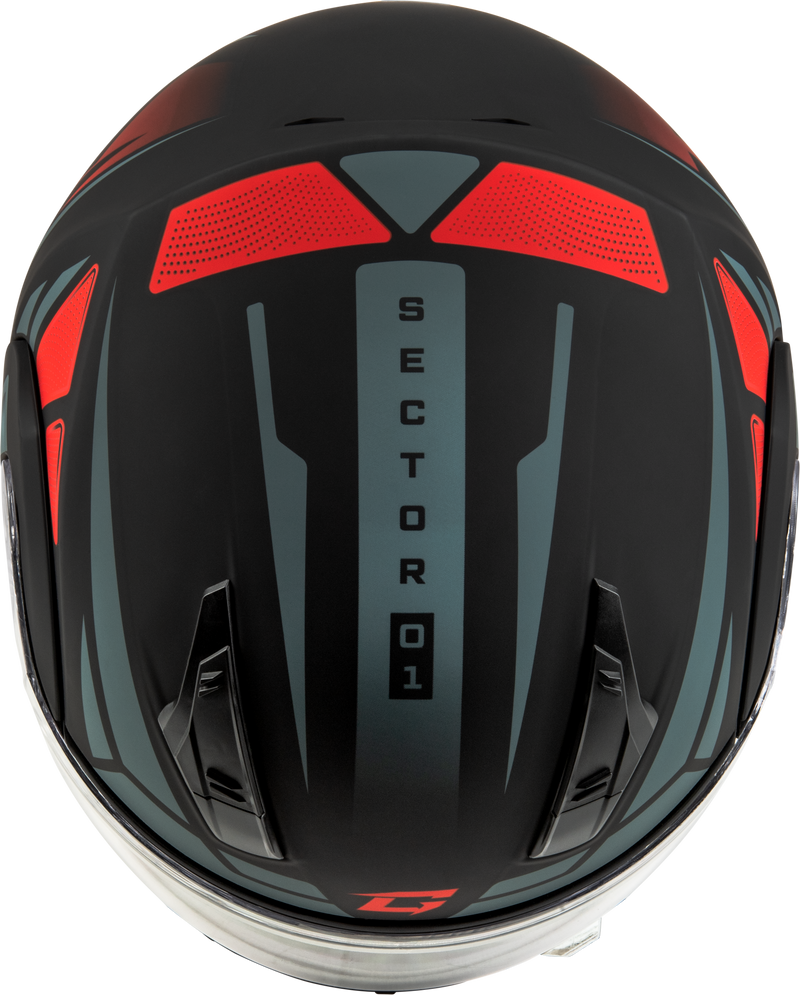 Load image into Gallery viewer, MD-04S SECTOR SNOW HELMET MATTE BLACK/RED MD M2043155 image 3
