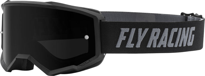 ZONE YOUTH GOGGLE BLACK W/DARK SMOKE LENS W/POST FLC-033 image 1