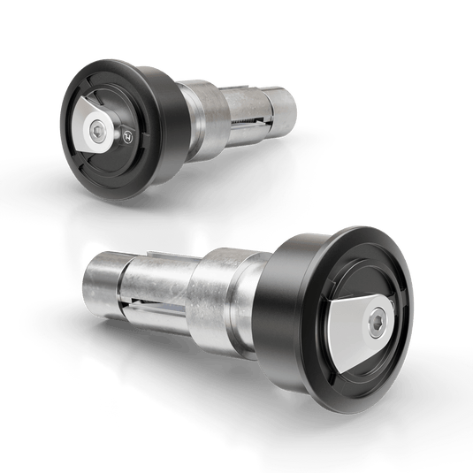 ENTERPRISE-EP1 BAR ENDS BLACK/SILVER PAIR 161-0901 image 1