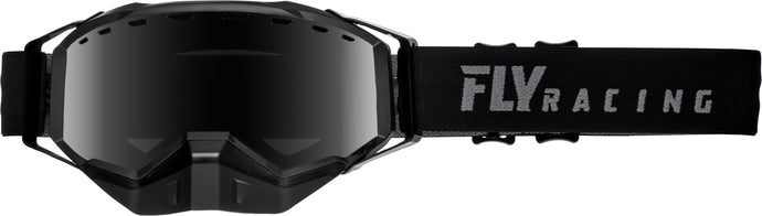 ZONE PRO SNOW GOGGLE BLACK W/POLARIZED SMOKE LENS FLB-010 image 1