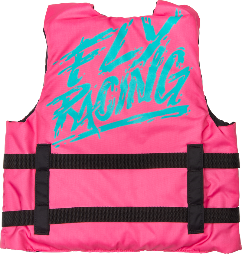 Load image into Gallery viewer, YOUTH FLOTATION VEST NEON PINK/TEAL 221-30330 image 2
