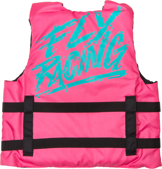 YOUTH FLOTATION VEST NEON PINK/TEAL 221-30330 image 2