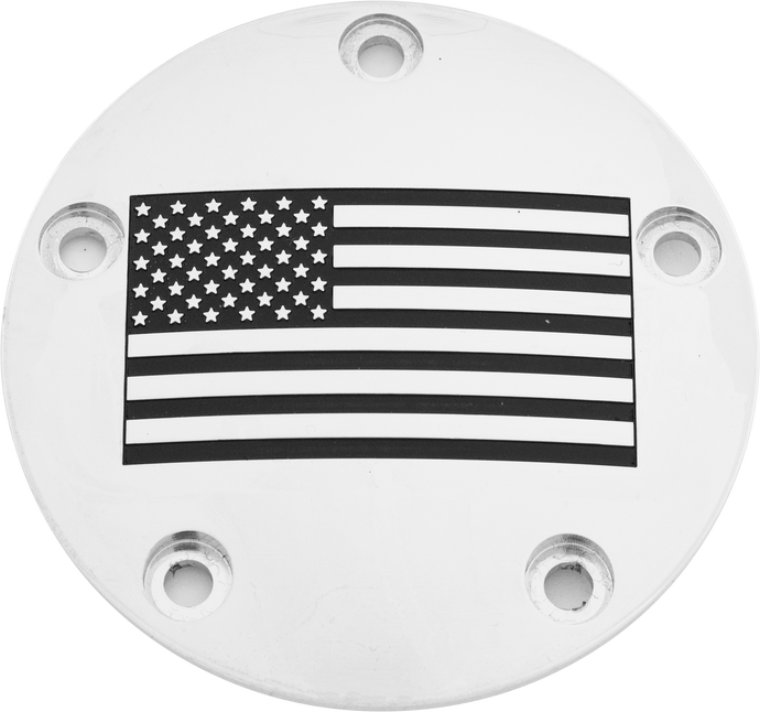 TC TIMER COVER AMERICAN FLAG CHROME PATR21-04 image 1
