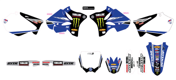 2018 STAR RACING YAMAHA YZ125/ 250 06-14 COMPLETE GRAPHIC KIT 20-50-218 image 1