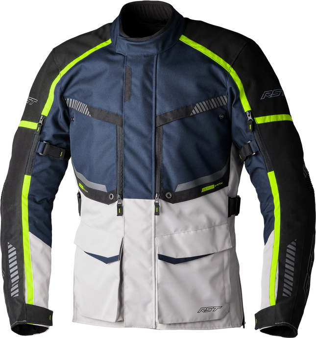 MAVERICK EVO CE JACKET NAVY/SILVER TEXTILE LG 103198NVY-44 image 1