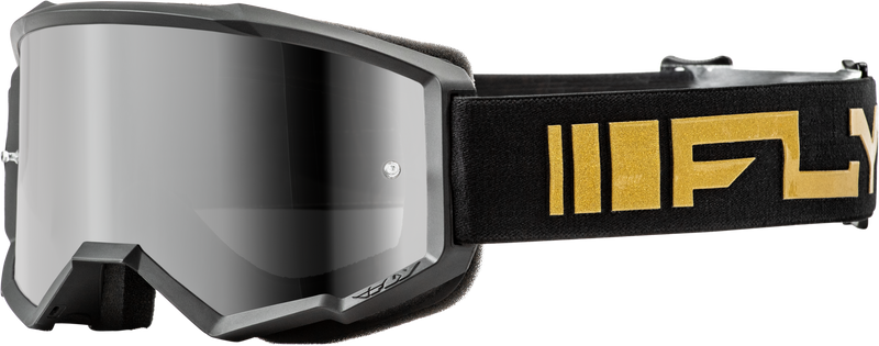 Load image into Gallery viewer, ZONE GOGGLE BLACK/GOLD W/ SILVER MIRROR/SMOKE LENS 37-51520 image 1
