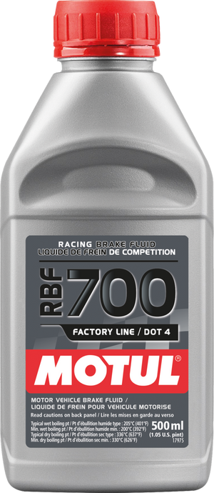 RBF 700 FL DOT 4 BRAKE FLUID 500ML 12/CASE 111257 image 1