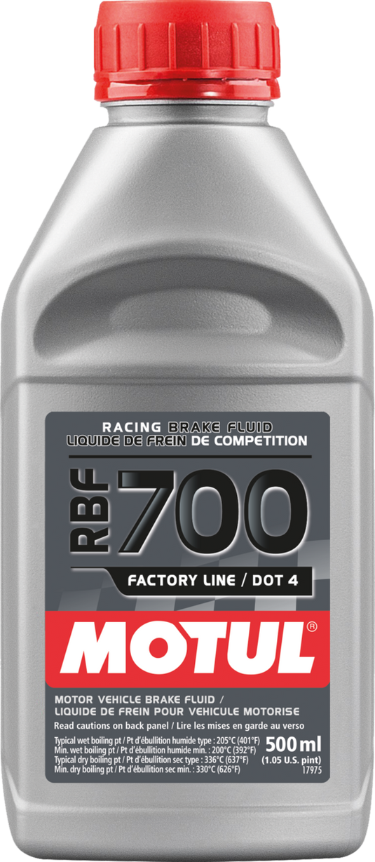 RBF 700 FL DOT 4 BRAKE FLUID 500ML 12/CASE 111257 image 1