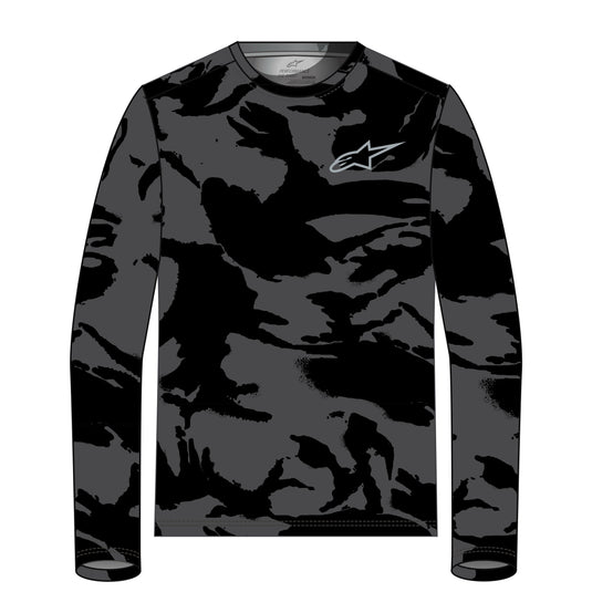 CAMO PERFORMANCE LS TEE BLACK/CAMO XL 1214-71010-160-XL image 1