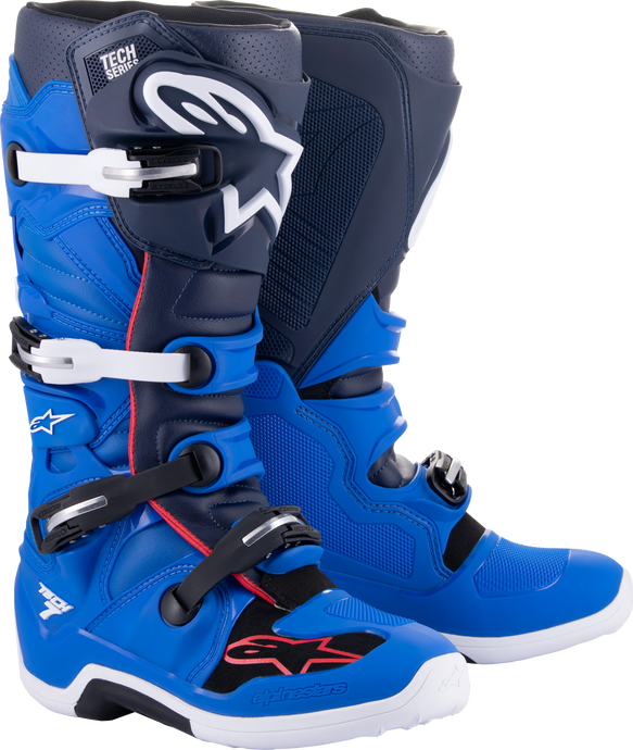 TECH 7 BOOTS ALPINE BU/NGT NVY/BT RD SZ 7 2012014-7058-7 image 1