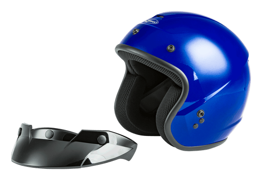 YOUTH OF-2Y OPEN-FACE HELMET BLUE YM G1020041 image 5