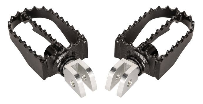 MX STYLE M8 RIDER FOOTPEGS BLACK B13-1007B image 1