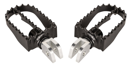 MX STYLE M8 RIDER FOOTPEGS BLACK B13-1007B image 1