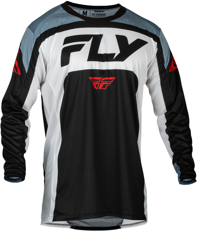 Load image into Gallery viewer, YOUTH LITE JERSEY BLACK/WHITE/DENIM GREY YXL 377-720YXL image 1
