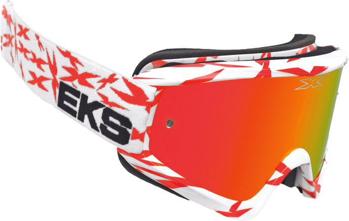 SCATTER-X GOGGLE WHITE/RED W/RED MIRROR LENS 067-10635 image 1