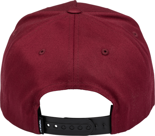 YOUTH FLY KHAOS HAT MAROON/WHITE 351-0099 image 3