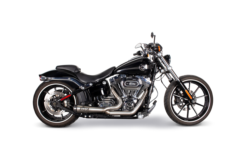 Load image into Gallery viewer, COMP S 2IN1 CARBON TIP 00-17 SOFTAIL STAINLESS 005-5210199 image 2
