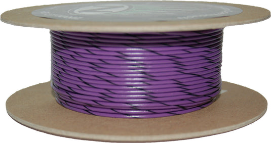 100' SPOOL 20-GAUGE WIRE (VIOLET/BLACK STRIPE) NWR-70-100-20 image 1