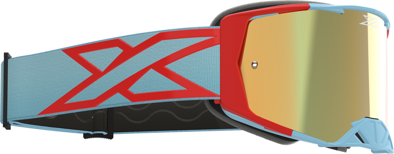 Load image into Gallery viewer, LUCID CALIBER GOGGLE LIGHT BLUE GOLD MIRROR LENS 067-12035 image 2
