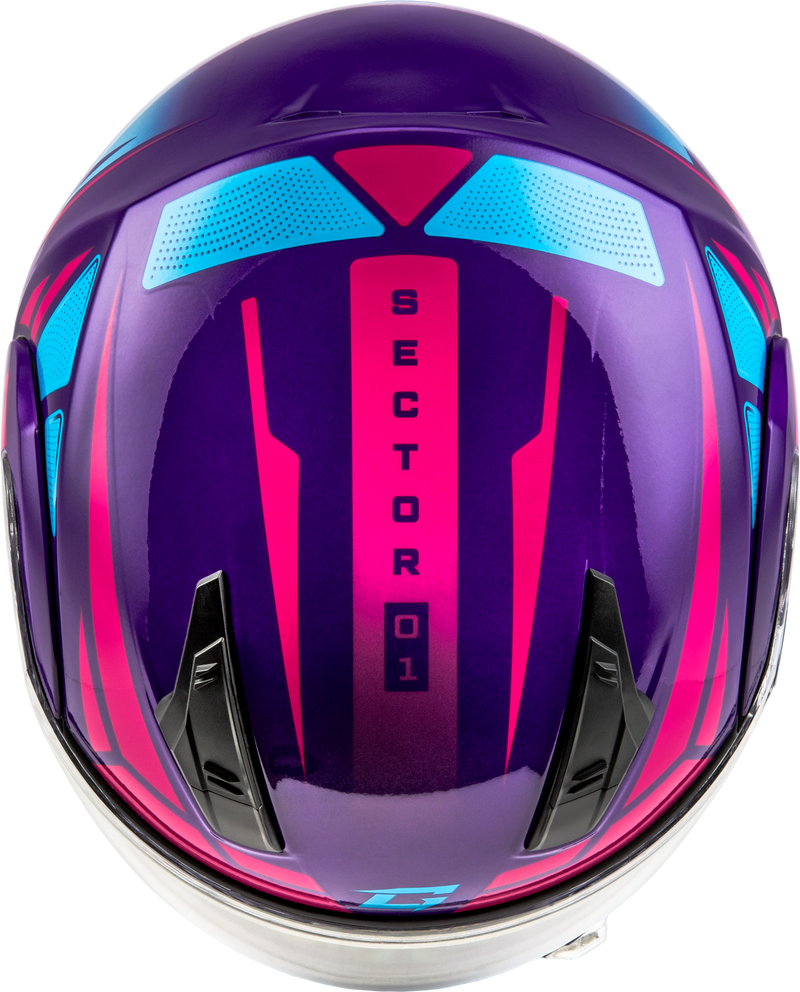 Load image into Gallery viewer, MD-04S SECTOR SNOW HELMET VIOLET/PINK SM M2043984 image 3
