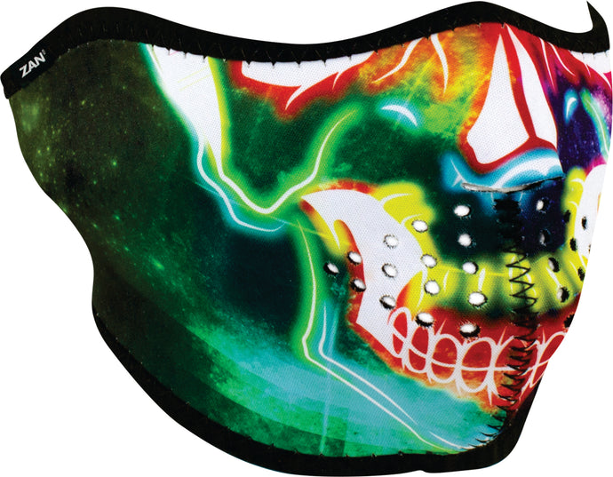 1/2 FACE MASK ELECTRIC SKULL WNFM098H image 1