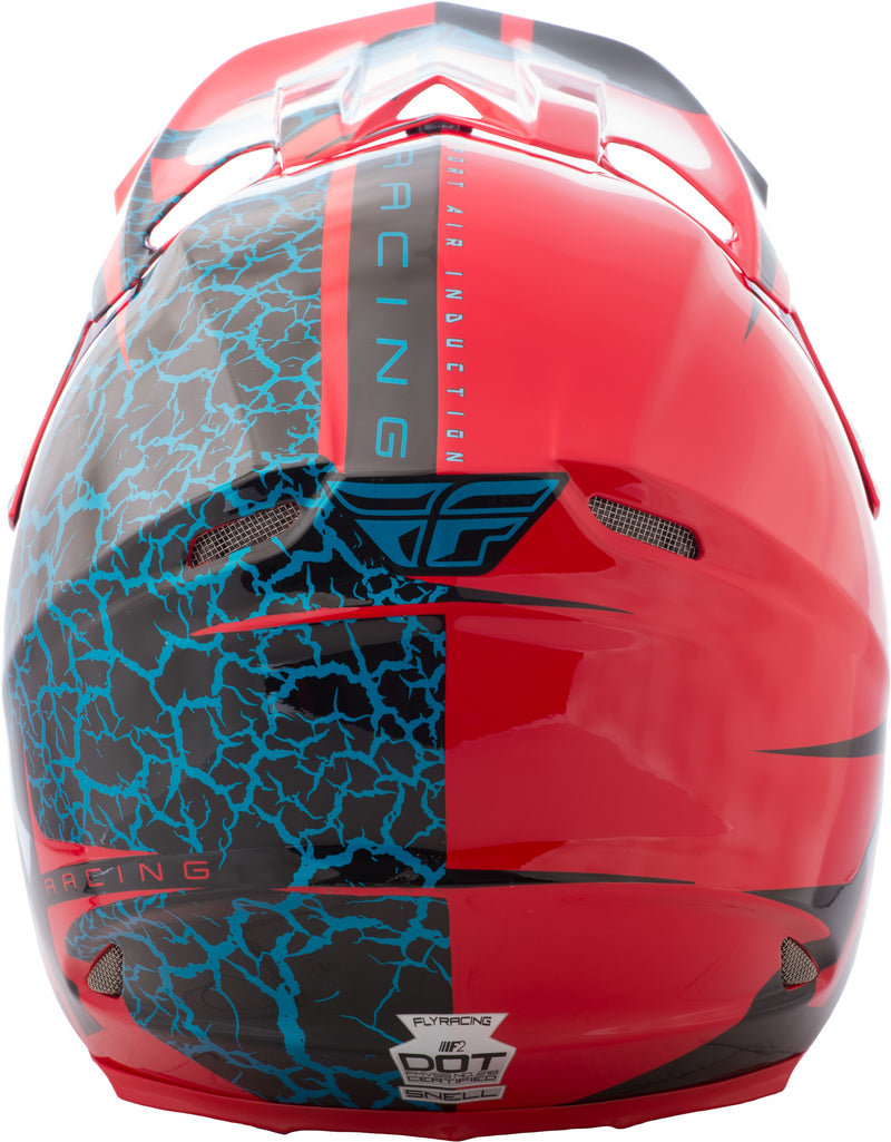 Load image into Gallery viewer, F2 CARBON FRACTURE HELMET BLACK/RED/LIGHT BLUE XS 73-4172-1-XS image 3
