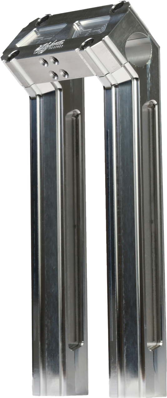 H/D BILLET RISERS 10" RAW KICKBACK HDB-1006R image 3