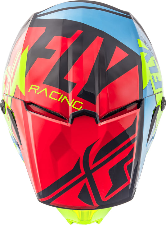 ELITE GUILD HELMET RED/BLUE/HI-VIS YM 73-8603-2-YM image 3