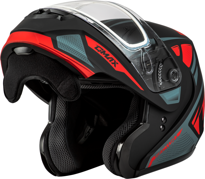 Load image into Gallery viewer, MD-04S SECTOR SNOW HELMET MATTE BLACK/RED 2X M2043158 image 5
