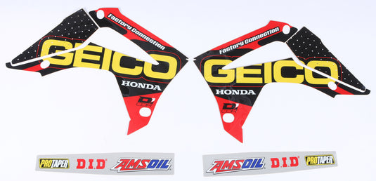 16 GEICO HONDA COMPLETE GRAPHIC KIT 10-10-830 image 1