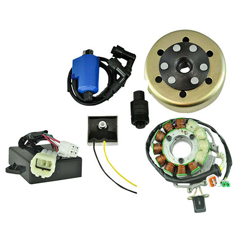 RMSTATOR STATOR + REGULATOR + CDI + COIL + FLYWHEEL + PULLER