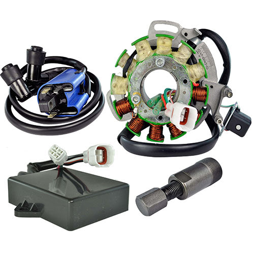RMSTATOR KIT STATOR 100W +HP CDI +EXT IGN COIL + PULLER