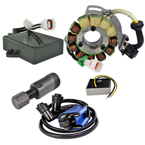 RMSTATOR KIT STATOR 200W + AC REG + HP CDI + IGN COIL + PULLER