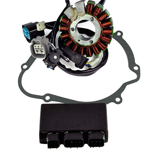 RMSTATOR KIT STATOR + HP CDI BOX + CRANKCASE COVER GASKET