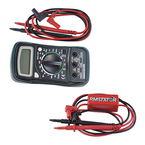 RMSTATOR DIGITAL MULTIMETER + VOLTAGE PEAK READING DVA ADAPTER