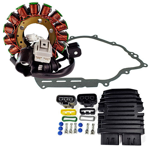 RMSTATOR KIT STATOR + MOSFET VOLTAGE REG REC + CRANKCASE GASK