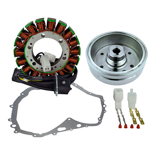 RMSTATOR KIT FLYWHEEL + STATOR+ CRANKCASE COVER GASKET