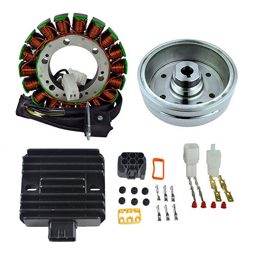 RMSTATOR KIT STATOR + IMPROVEDMAGNETO FLYWHEEL + REG REC