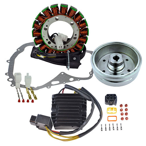 RMSTATOR STATOR FLYWHEEL MOSFET REG REC CRANKCASE COVER GASK
