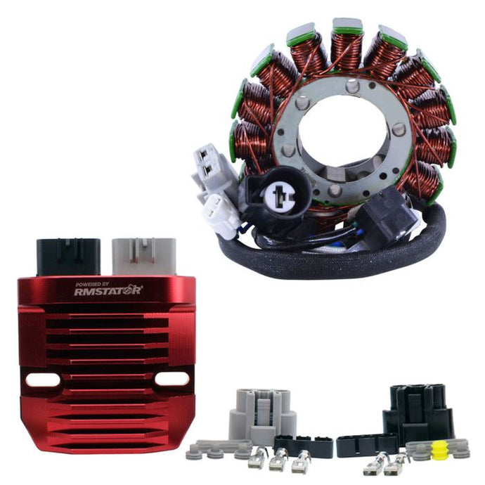 RMSTATOR KIT STATOR + RED MACHINED ALUMINUM MOSFET REG