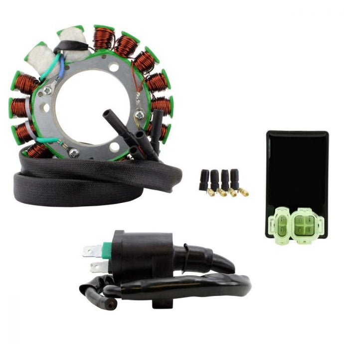 RMSTATOR KIT HIGH OUTPUT STATOR 200W + CDI BOX + EXT IGN COIL