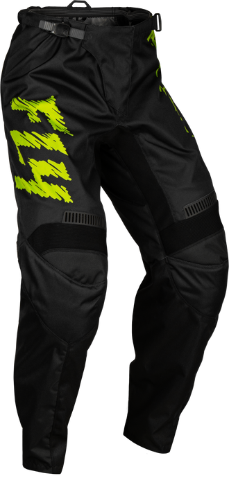 YOUTH F-16 PANTS BLACK/NEON GREEN/LIGHT GREY SZ 377-23424 image 1