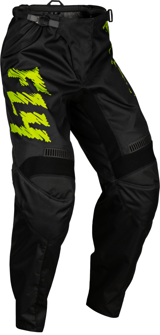 YOUTH F-16 PANTS BLACK/NEON GREEN/LIGHT GREY SZ 377-23424 image 1