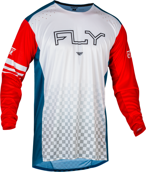 YOUTH RAYCE BICYCLE JERSEY RED/WHITE/BLUE YM 377-054YM image 1