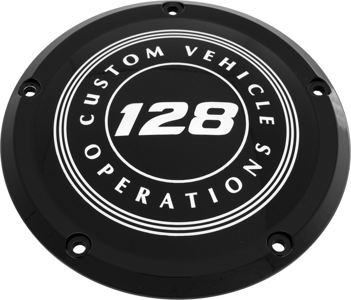 6   M8 SOFTAIL DERBY COVER 128 CVO BLACK 128-09-67BG image 1