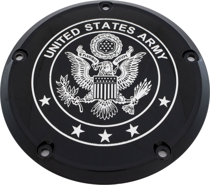 6   M8 SOFTAIL DERBY COVER ARMY BLACK ARM02-67BG image 1